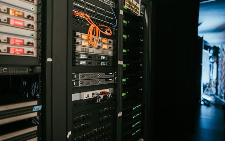 Server room representing cloud computing infrastructure