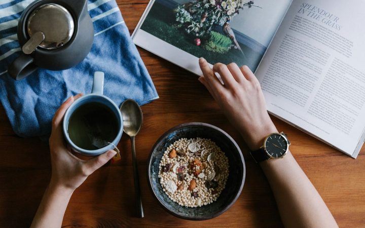 Healthy breakfast and lifestyle habits