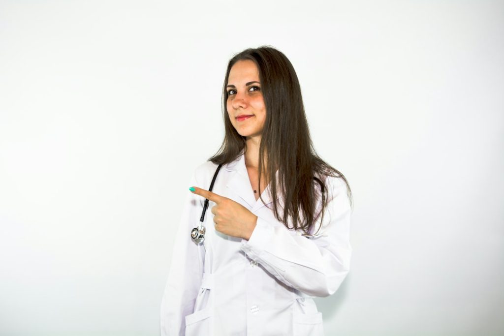 Doctor performing a routine health checkup